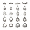  Jewelry 72Pcs 12 Style Tibetan Style Alloy Chandelier Components Links TIBE-PJ0001-01-12