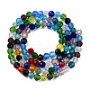 Electroplate Transparent Glass Beads Strands EGLA-T020-14A-3