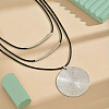 Ethnic Style Disc Alloy Pendant Necklaces FS-WGACE74-02-2
