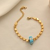 Alloy Resin Oval Link Chain Bracelets for Women FS-WG4587F-01-1