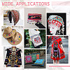 National Style Polyester Jacquard Flower Ribbon for Garment Accessories OCOR-WH0097-39A-6