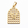 Ion Plating(IP) 304 Stainless Steel Pendants STAS-F143-08G-1