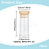 Transparent Glass Bottle CON-WH0092-34C-2