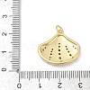 Brass Micro Pave Cubic Zirconia Pendants KK-U058-41G-3