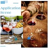 DIY Blank Wine Glass Charm Making Kit DIY-SC0023-62C-5