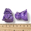 Dyed Natural Imperial Jasper Dog Figurine Statue for Living Room Table Home Decoration DJEW-N003-05A-3