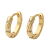 Sparkling Cubic Zirconia Huggie Hoop Earrings for Girl Women EJEW-H126-15G-2