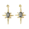 Brass Micro Pave Cubic Zirconia Pendants X-KK-M277-08G-01-1