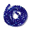 Electroplate Transparent Glass Beads Strands EGLA-A035-T6mm-L06-2