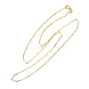 925 Sterling Silver Twisted Bar Link Chain Necklaces NJEW-H056-01A-G-4