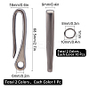 2Pcs 2 Color Alloy Carp Fishing Hooks AJEW-SC0001-39A-2
