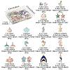 40Pcs 20 Styles Sea Animals Alloy Enamel Pendants ENAM-FS0003-49-4