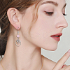 12Pcs 2 Colors Brass Micro Pave Cubic Zirconia Charms KK-BBC0014-18-5