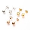 304 Stainless Steel Ball Stud Earrings EJEW-C501-10D-1