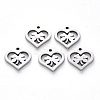 Non-Tarnish 201 Stainless Steel Charms X-STAS-N092-82-1