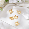 4Pcs Brass Locket Pendants KK-LP0001-90-1