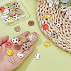 32Pcs 8 Styles Alloy Enamel Pendants FIND-UN0007-57-4