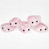 Natural Rose Quartz Carved Healing Hedgehog Claw Figurines WG69620-01-1