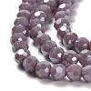 Electroplate Opaque Glass Beads Strands EGLA-A035-P4mm-A11-3