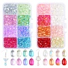 320Pcs 8 Colors Transparent Glass Beads GGLA-YW0004-63-2