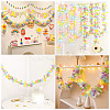 2Pcs Polyester Lace Trim Ribbons OCOR-TADJ0001-01-5