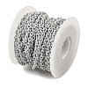Spray Painted 304 Stainless Steel Cable Chains STAS-B067-06A-01-3