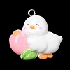 Cute Opaque Resin Pendants LS-RESI-L038-07P-02-2