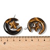 Natural Tiger Eye Pendants G-Z086-01P-25-3