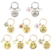Alloy Enamel & 304 Stainless Steel Keychain KEYC-YW00094-01-2