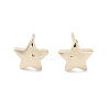 Star Alloy Studs Earrings for Women EJEW-H309-06KCG-1