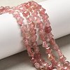 Natural Strawberry Quartz Beads Strands G-Z080-A19-8mm-1