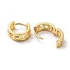 Brass Hollow Hoop Earrings EJEW-M236-01B-G-2