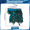 Gothic Style Natural Feather Cape AJEW-WH20067-017A-2