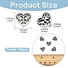120Pcs Tibetan Style Alloy Beads FIND-YW0008-80-2
