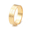 Ion Plating(IP) 304 Stainless Steel Rhombus Pattern Open Cuff Ring for Women RJEW-I096-07G-1