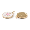 Real 18K Gold Plated Brass Enamel Pendants ZIRC-Z008-11A-3