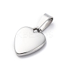 304 Stainless Steel Stamping Blank Tag Charms STAS-U043-19P-2