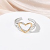 304 Stainless Steel Cuff Open Rings RJEW-Z121-02GP-04-2