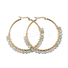 Beaded Hoop Earrings EJEW-JE03830-05-1