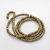 Electroplate Non-magnetic Synthetic Hematite Beads Strands G-J208G-01-2