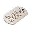 Non-Tarnish 201 Stainless Steel Pendants STAS-L079-15P-2