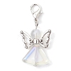 5Pcs Angel Glass Pendant Decorations HJEW-JM02783-S-1