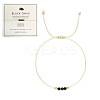 Natural Black Onyx Braided Beads Bracelets for Women LS-LU0568-1-1