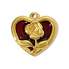 304 Stainless Steel Enamel Pendants STAS-OY005-28G-1