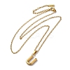 PVD Vacuum Plating 201 Stainless Steel Necklaces NJEW-H033-01G-U-2