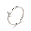 Non-Tarnish 304 Stainless Steel Word Hope Adjustable Ring RJEW-L107-027P-1