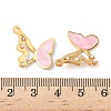 304 Stainless Steel Enamel Pendants STAS-U057-08G-02-3