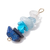 10Pcs 10 Styles Mixed Gemstone Chip Beaded Connector Charms PALLOY-JF02872-4