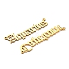 12Pcs 12 Style Ion Plating(IP) 201 Stainless Steel Connector Charms STAS-SZ0002-39G-2