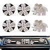6Pcs Alloy Rhinestone Car Air Vent Clips HJEW-OC00240-1